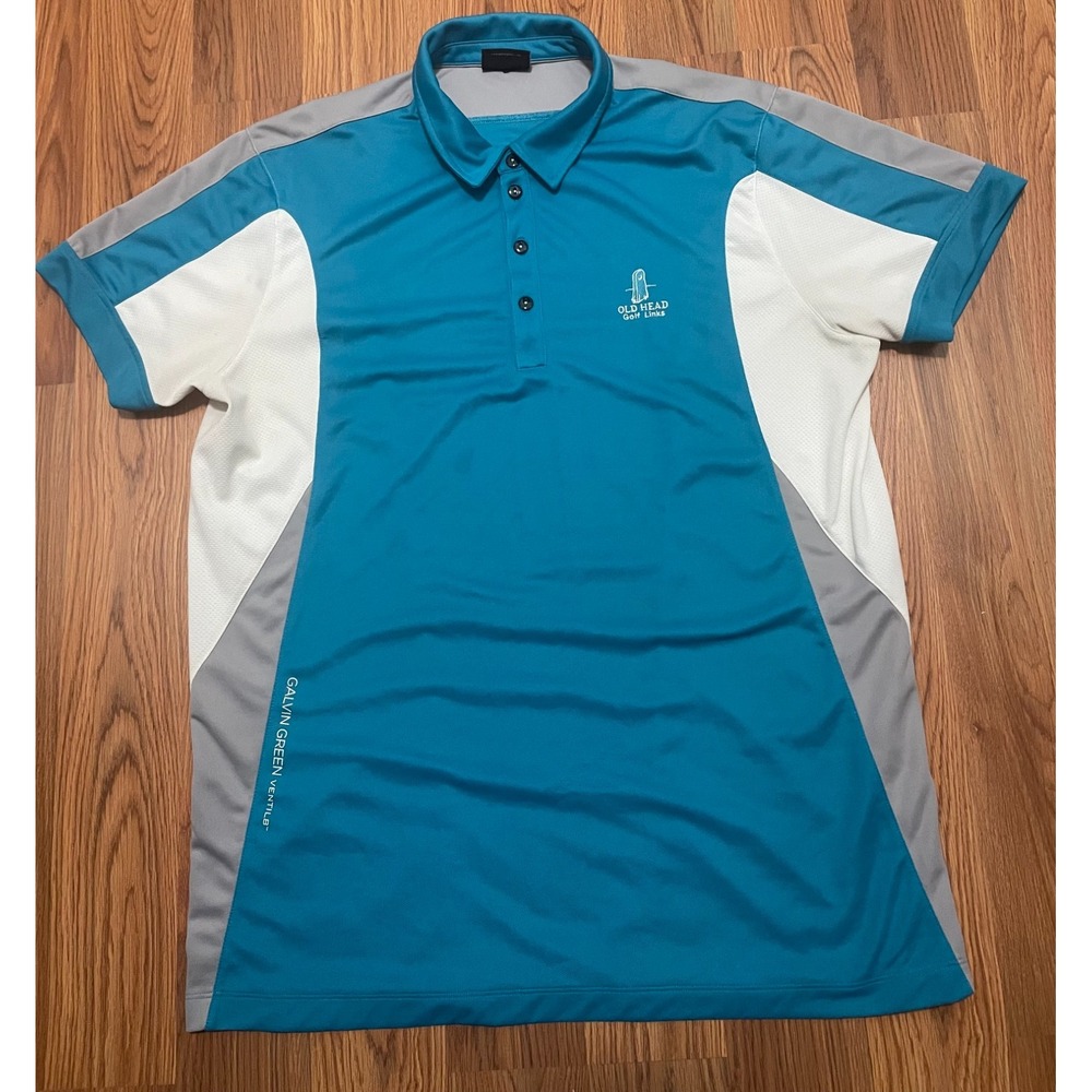Galvin Green Polo Shirt Mens Extra Large Ventil8 Performance Golf